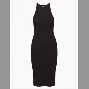 ARITZIA Wilfred Free High Neck Slit Midi Dress